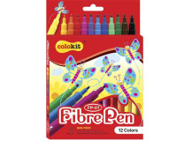 Fixky, COLOKIT "FibrePen", 12 rôznych farieb
