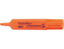 Zvýrazňovač, 1-4 mm, FLEXOFFICE "HL05", oranžová