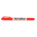 Permanentný popisovač, 0,4/1,0 mm, kužeľový, obojstranný, FLEXOFFICE "PM01", červený