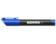 Permanentný popisovač, 3-5 mm, kužeľový hrot, KORES "K-Marker", modrý