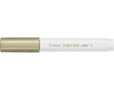 Dekoračný popisovač, 1 mm, PILOT "Pintor F", zlatá
