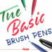 Kaligrafické štetce, sada, PENTEL "Brush Sign", 4 rôzne farby
