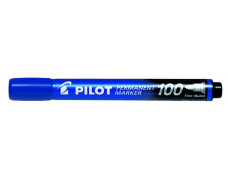 Permanentný popisovač, 1mm, kužeľový, PILOT "Permanent Marker 100", modrá