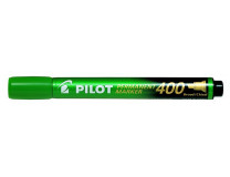 Permanentný popisovač, 1,5-4 mm, zrezaný, PILOT "Permanent Marker 400", zelený