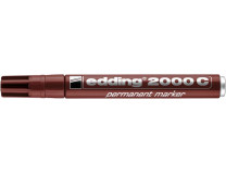Permanentný popisovač, 1,5-3 mm, kužeľový hrot, EDDING "2000", hnedý
