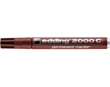 Permanentný popisovač, 1,5-3 mm, kužeľový hrot, EDDING "2000", hnedý