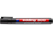 Permanentný popisovač, 1,5-3 mm, kužeľový, EDDING "300", čierny