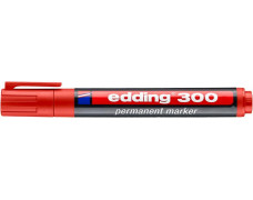 Permanentný popisovač, 1,5-3 mm, kužeľový, EDDING "300", červený