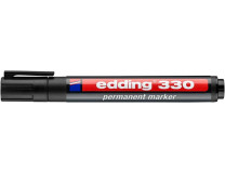 Permanentný popisovač, 1-5 mm, zrezaný hrot, EDDING "330", čierny