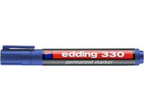 Permanentný popisovač, 1-5 mm, zrezaný hrot, EDDING "330", modrý