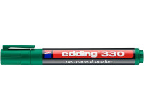 Permanentný popisovač, 1-5 mm, zrezaný hrot, EDDING "330", zelený
