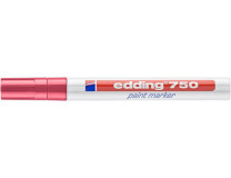 Permanentný lakový popisovač, 2-4 mm, EDDING "750", červený