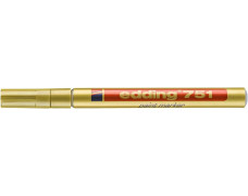Lakový popisovač, 1-2 mm, EDDING "751", zlatý
