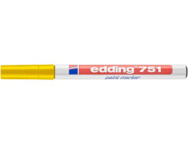 Lakový popisovač, 1-2 mm, EDDING "751", žltý