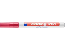 Lakový popisovač, 1-2 mm, EDDING "751", červený