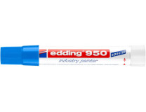Permanentný popisovač, 10 mm, kužeľový, EDDING "950", modrý