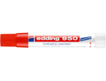 Permanentný popisovač, 10 mm, kužeľový, EDDING "950", červený