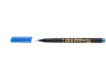 Permanentný popisovač na CD/DVD, 0,5 mm, ICO, modrý