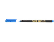 Permanentný popisovač na CD/DVD, 0,5 mm, ICO, modrý