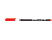 Permanentný popisovač, OHP, 0,5 mm, F, ICO, červený