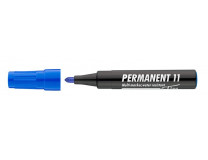 Permanentný popisovač, 1-3 mm, kužeľový hrot, ICO "Permanent 11", modrý