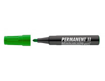 Permanentný popisovač, 1-3 mm, kužeľový hrot, ICO "Permanent 11", zelený