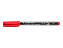 Permanentný popisovač, OHP, 1 mm, STAEDTLER "Lumocolor® 317 M", červená