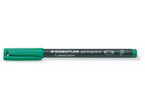 Permanentný popisovač, OHP, 0,6 mm, STAEDTLER "Lumocolor® 318 F", zelená