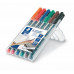 Permanentný popisovač, sada, 0,6 mm, STAEDTLER "Lumocolor® 318", 6 rôznych farieb