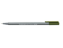 Liner, 0,3 mm, STAEDTLER "Triplus", olivovo zelený