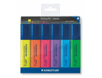Zvýrazňovač, sada, 1-5 mm, STAEDTLER "Textsurfer Classic 364", 6 rôznych farieb