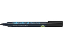 Permanentný popisovač, 1-3 mm, kužeľový hrot, SCHNEIDER "Maxx 130", čierny