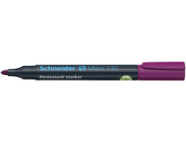 Permanentný popisovač, 1-3 mm, kužeľový hrot, SCHNEIDER "Maxx 130", fialový