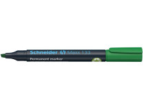 Permanentný popisovač, 1-4 mm, zrezaný hrot, SCHNEIDER "Maxx 133", zelený