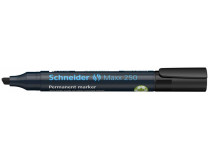 Permanentný popisovač, 2-7 mm, zrezaný hrot, SCHNEIDER "Maxx 250", čierny