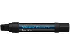 Kriedový popisovač, 5-15 mm, SCHNEIDER "Maxx 260", čierny