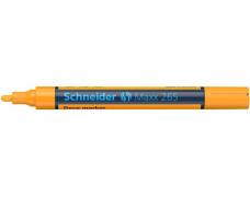 Kriedový popisovač, 2-3 mm, SCHNEIDER "Maxx 265", oranžový