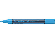 Kriedový popisovač, 2-3 mm, SCHNEIDER "Maxx 265", svetlomodrý