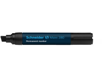 Permanentný popisovač, 4-12 mm, zrezaný hrot, SCHNEIDER "Maxx 280", čierny