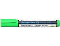 Popisovač na tabule a flipchart, 2-3 mm, kužeľový hrot, SCHNEIDER "Maxx 290", svetlozelená