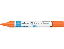 Akrylový popisovač, 4 mm, SCHNEIDER "Paint-It 320", oranžový