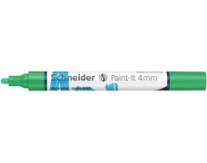 Akrylový popisovač, 4 mm, SCHNEIDER "Paint-It 320", zelený