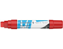 Akrylový popisovač, 15 mm, SCHNEIDER "Paint-It 330", červený