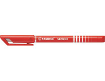 Liner, 0,3 mm, STABILO "Sensor", červený