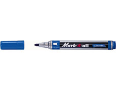Permanentný popisovač, 1,5-2,5 mm, kužeľový hrot, STABILO "Mark-4-all", modrý