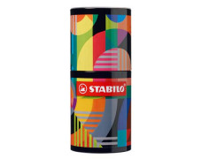 Fixky, sada, valcovitá kovová krabica, 1 mm, STABILO "Pen 68 ARTY", 45 rôznych farieb