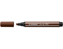 Fixka, 1-5 mm, zrezaný hrot, STABILO "Pen 68 MAX", hnedá