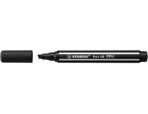 Fixka, 1-5 mm, zrezaný hrot, STABILO "Pen 68 MAX", čierna