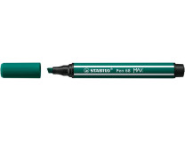 Fixka, 1-5 mm, zrezaný hrot, STABILO "Pen 68 MAX", tyrkysovo zelená