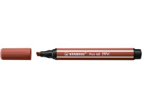 Fixka, 1-5 mm, zrezaný hrot, STABILO "Pen 68 MAX", svetlohnedá